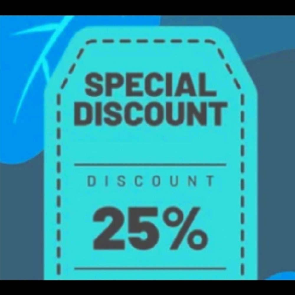 Get 25% off your purchase.